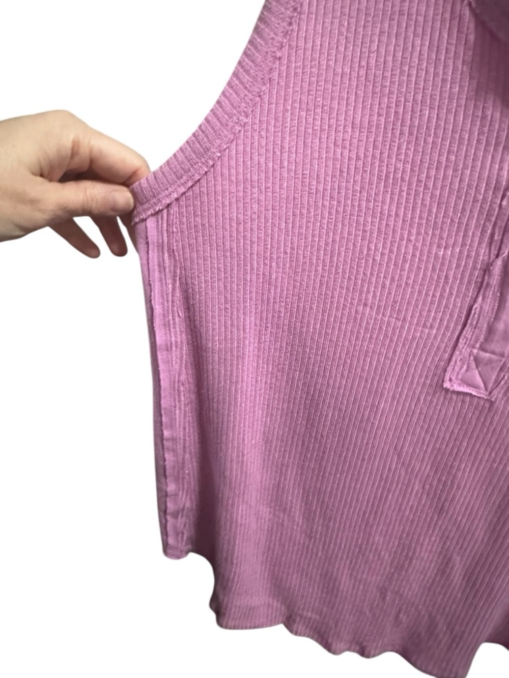 We the free euphoric Sleeveless Ribbed Henley Tank Top size small - Picture 5 of 8